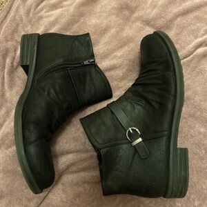 BareTraps Black Ankle Boots with Buckle